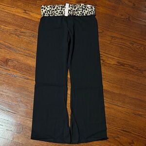 Victoria's Secret Most Loved Bootcut Yoga Pant with Leopard Print Waistband